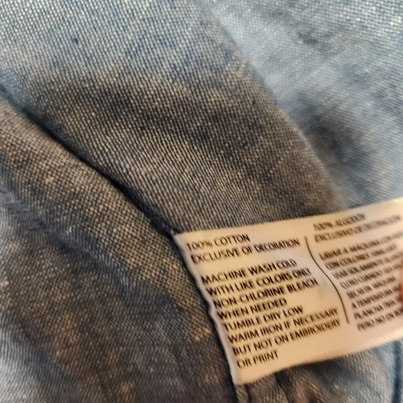 U.S. Polo Assn. Light Blue Casual Shirt with Navy Accents - Picture 7 of 9